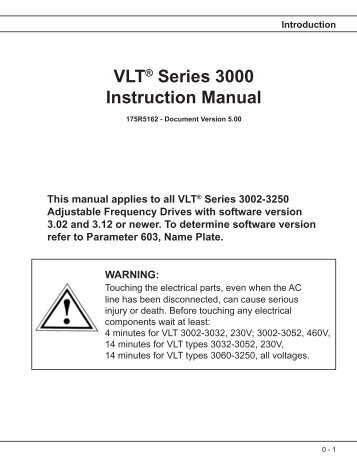 Danfoss Vlt 3000  -  8